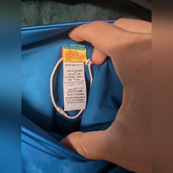 Agua Bendita Isabella Nettuno Blue Tie-Front Bikini Bottom - Picture 3 of 5